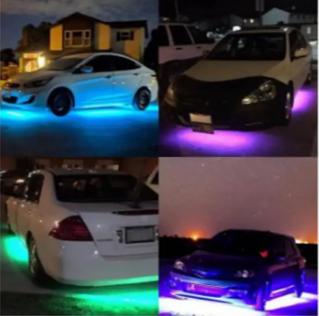 car & Bike Rgb Strip Light Waterproof Flasher Strobe (2 Pcs )