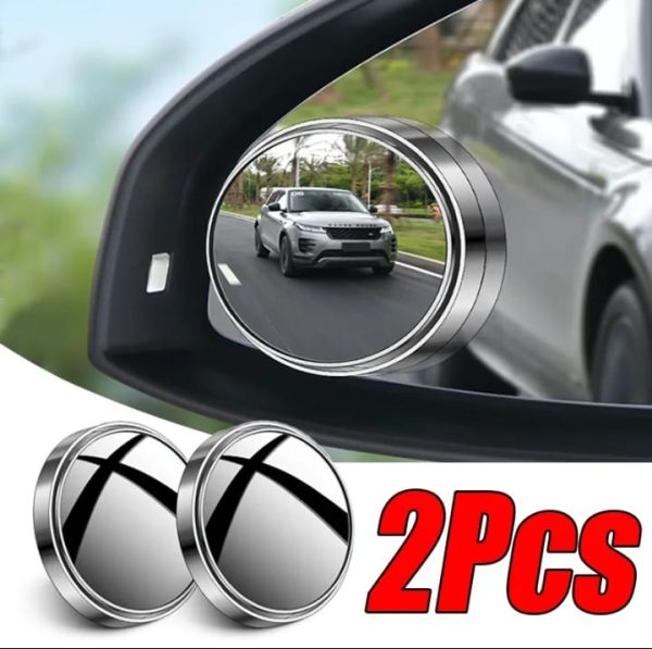 Car Round Mirror Original Glass - 2 Pcs