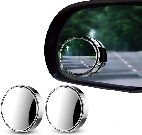 Car Round Mirror Original Glass - 2 Pcs