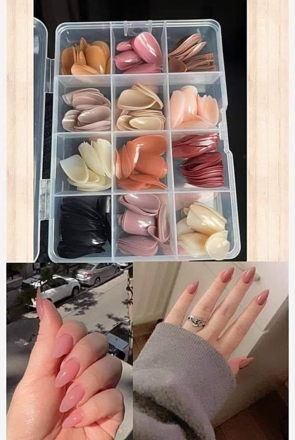 288 Pcs Colorful Nails Box