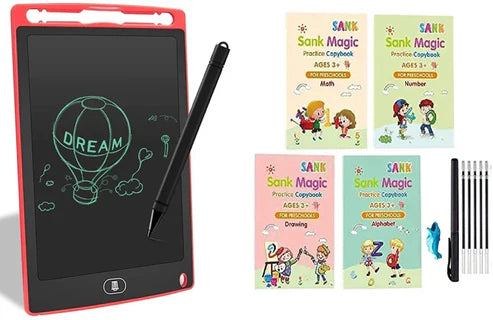 2 In 1 Combo – 8.5 Lcd Drawing Tablet + 4pcs/set Sank Magic Book