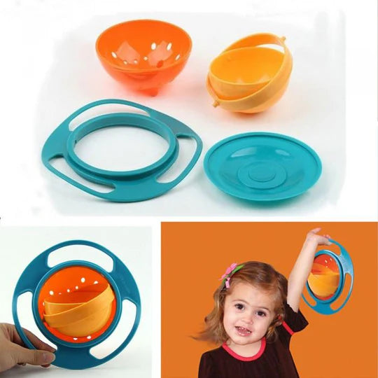 360 Degree Gyro Bowl For Feeding Baby Kids