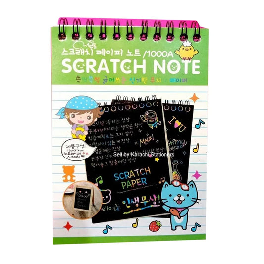 Small Scratch Note Pad – 10 X 14 | Rainbow Drawing Draft Books For Children