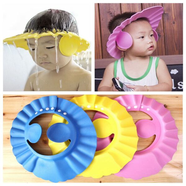 Adjustable Baby Shower Cap With Ear Protector