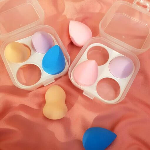 Beauty Blender 4 Pcs Set With Holder Box