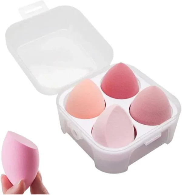 Beauty Blender 4 Pcs Set With Holder Box