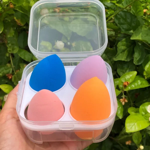 Beauty Blender 4 Pcs Set With Holder Box