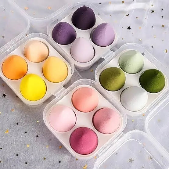 Beauty Blender 4 Pcs Set With Holder Box