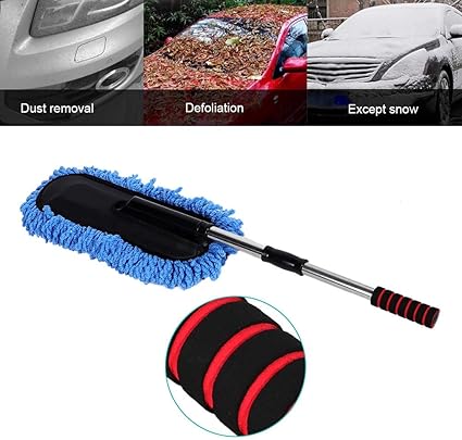 Car Wash Mop Telescopic Handle Microfiber Car Cleaning Brush