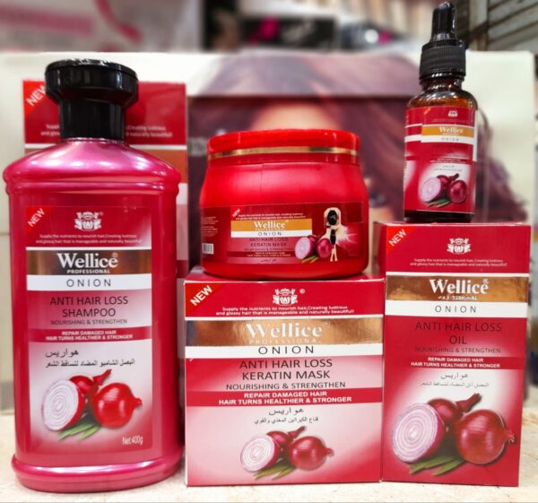 Deal Of 3 Wellice Deal Onion Shampoo Onion Oil hair Mask