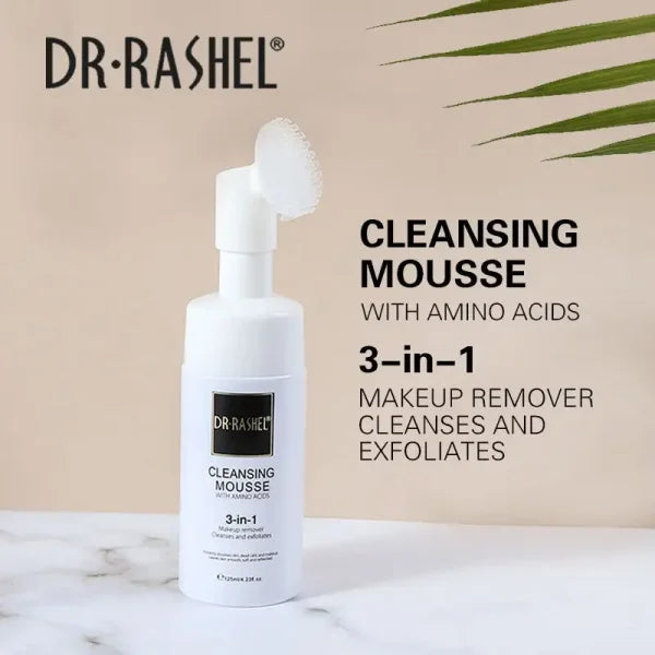 Dr Rashel 3-in-1 Cleansing Mousse Deep Cleaning Makeup Remover Cleanses