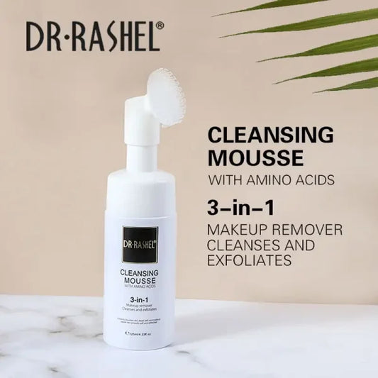 Dr Rashel 3-in-1 Cleansing Mousse Deep Cleaning Makeup Remover Cleanses