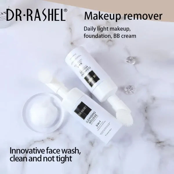 Dr Rashel 3-in-1 Cleansing Mousse Deep Cleaning Makeup Remover Cleanses