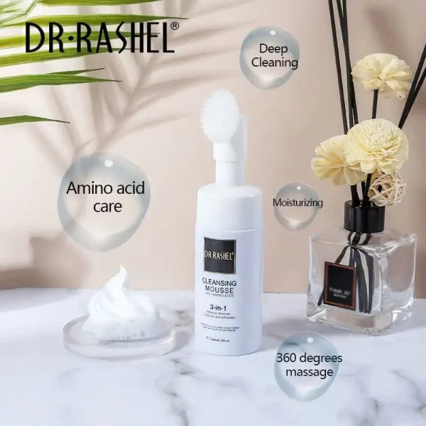 Dr Rashel 3-in-1 Cleansing Mousse Deep Cleaning Makeup Remover Cleanses