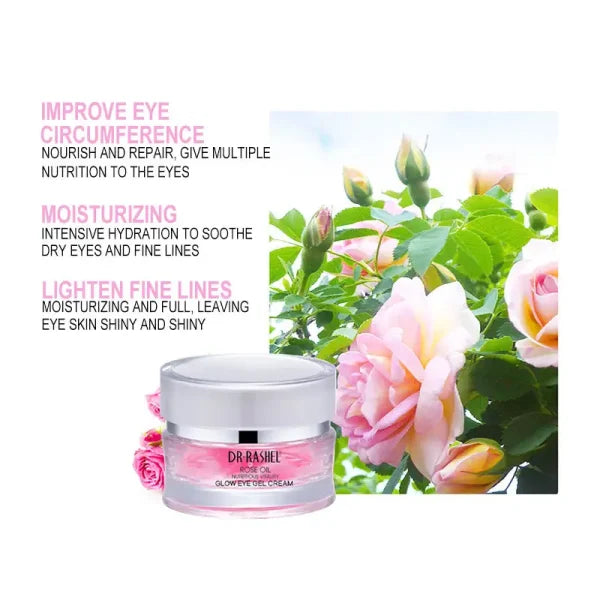 Dr.rashel Rose Oil Nutritious Vitality Glow Eye Gel Cream