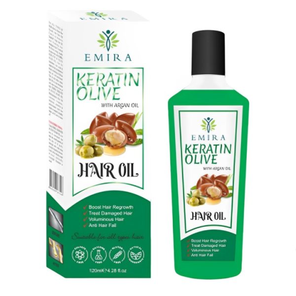 Emira Keratin Olive With Argan Hair Oil For Boosting Hair Growth