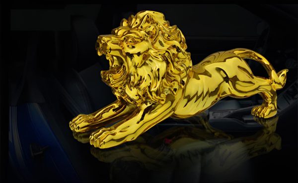 Golden Lion Car Dashboard Decoration