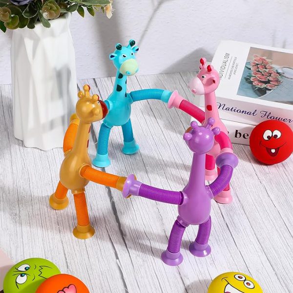 Giraffe Pop Tube Sensory Fidget Toy