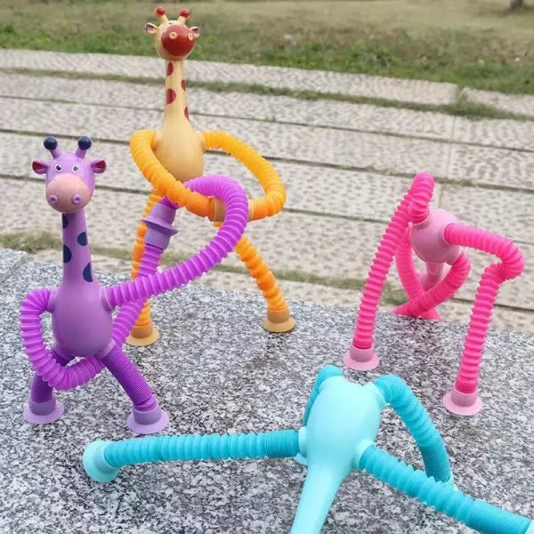 Giraffe Pop Tube Sensory Fidget Toy