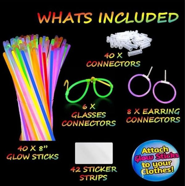 Glow Costume In The Dark Sticks Connectors