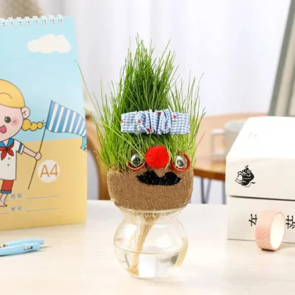 Grass Head | Diy Grass Head Dolls Growing Kit