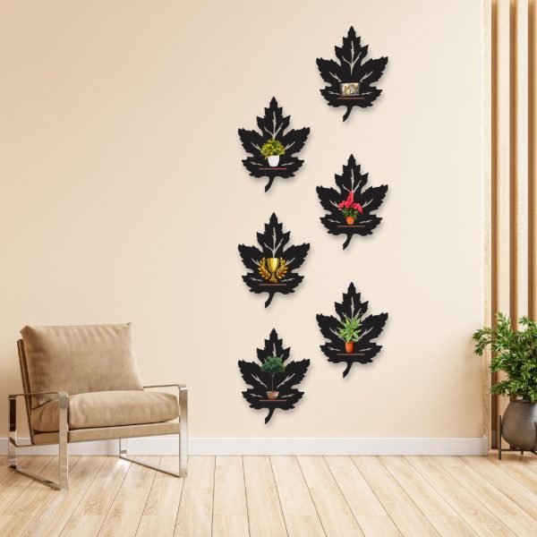 Leaf Hangin Pack Of Six Wall Art Style