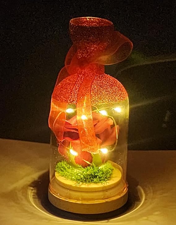 Light Up Glass Decoration Bell Shape