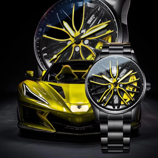 Quartz Luxury Car Rim Watch | Car Wheel Hub Watch