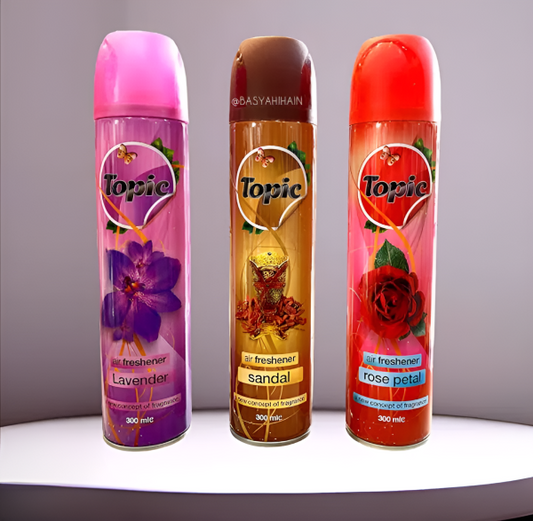 Pack Of 3 – Topic Air Freshener Long Lasting Fragrance Room Spray