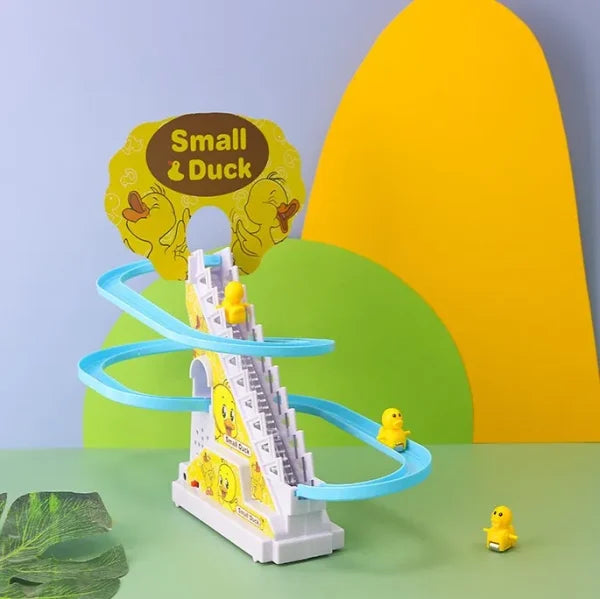 Small Duck Climbing Stairs | Music Duck Roller Coaster