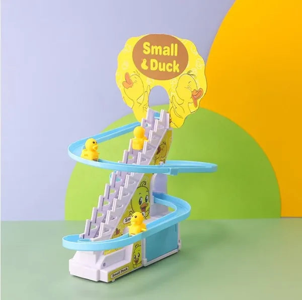 Small Duck Climbing Stairs | Music Duck Roller Coaster