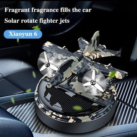 Solar Fighter Car Air Freshener Propeller | Rotate Perfume Diffuser