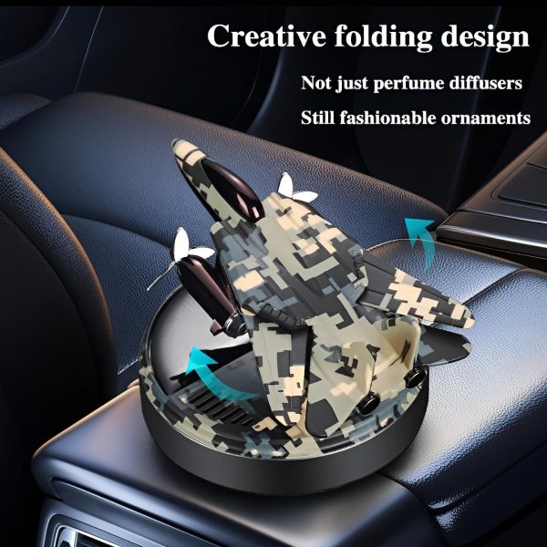 Solar Fighter Car Air Freshener Propeller | Rotate Perfume Diffuser