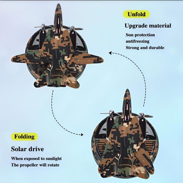 Solar Fighter Car Air Freshener Propeller | Rotate Perfume Diffuser