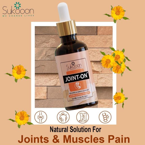 Sukoon Joint On Essential Oil Blend For Pain In Joints, Back Pain, Arthritis Pain and Knee Pain