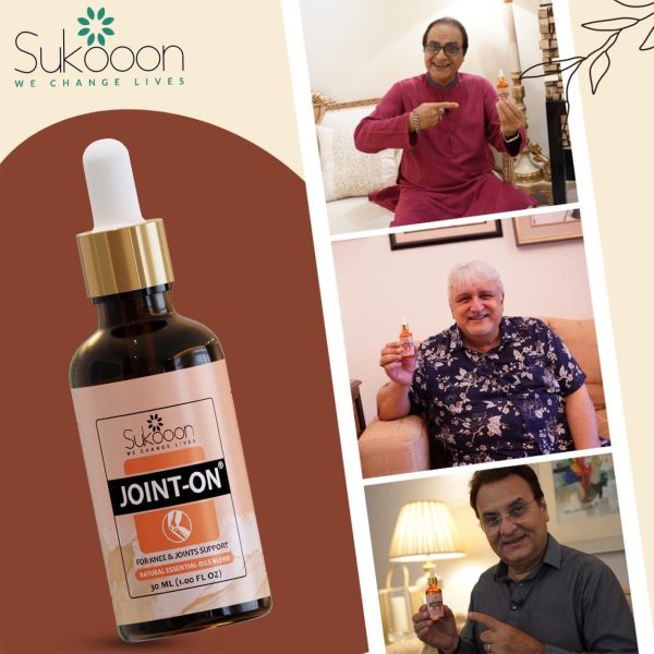 Sukoon Joint On Essential Oil Blend For Pain In Joints, Back Pain, Arthritis Pain and Knee Pain