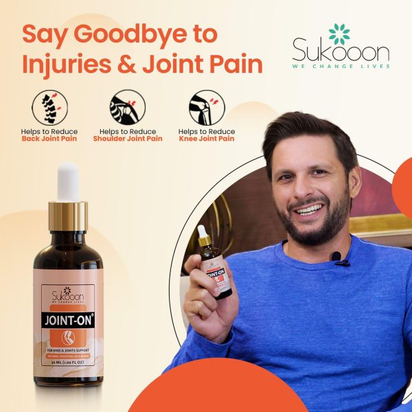 Sukoon Joint On Essential Oil Blend For Pain In Joints, Back Pain, Arthritis Pain and Knee Pain