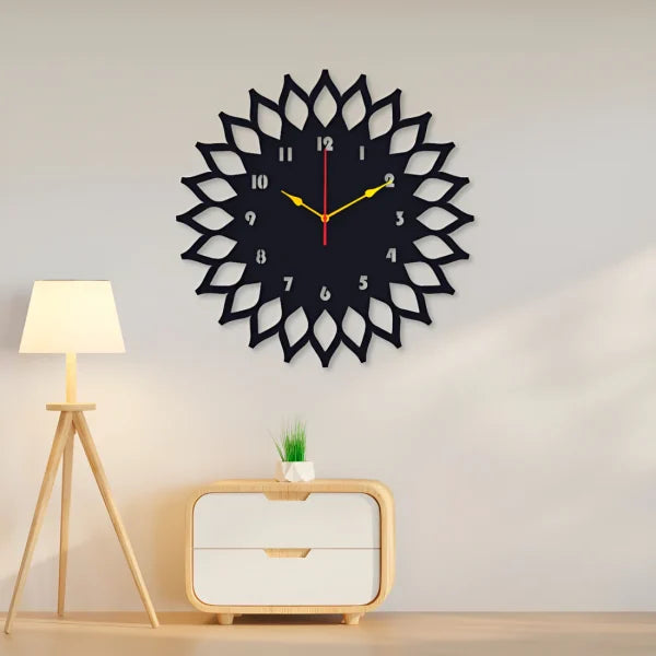 Sun Round Clock Wall Clock