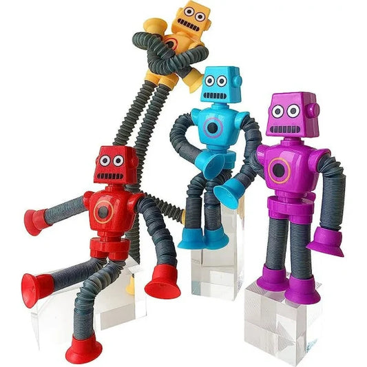 Telescopic Suction Cup Robot Toy