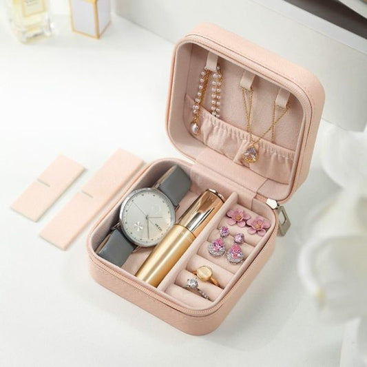 Travel Leather Pocket Jewellary Organizer Box