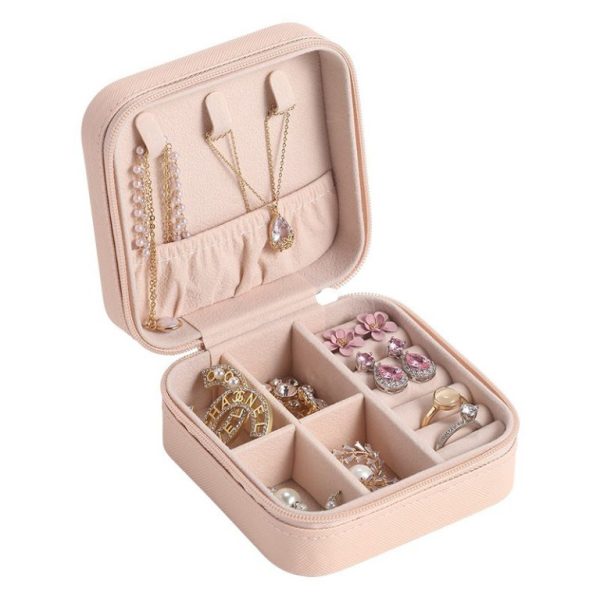 Travel Leather Pocket Jewellary Organizer Box