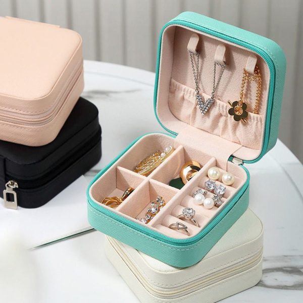 Travel Leather Pocket Jewellary Organizer Box