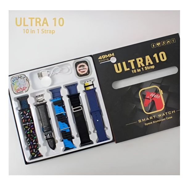 Ultra Smart Watch | 10 In 1 Straps | Super Hd Display | Bt Calling