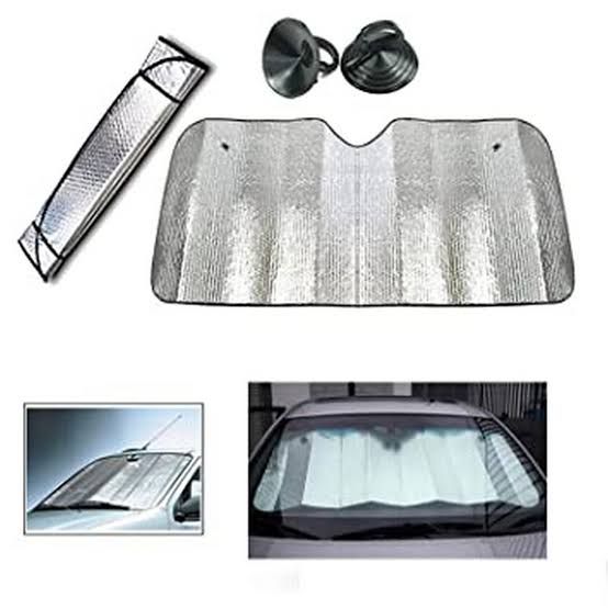 Universal Car Front Wind Screen Foldable Foil Curtains Sun Shade