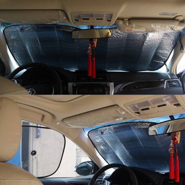 Universal Car Front Wind Screen Foldable Foil Curtains Sun Shade