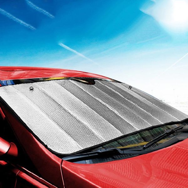 Universal Car Front Wind Screen Foldable Foil Curtains Sun Shade