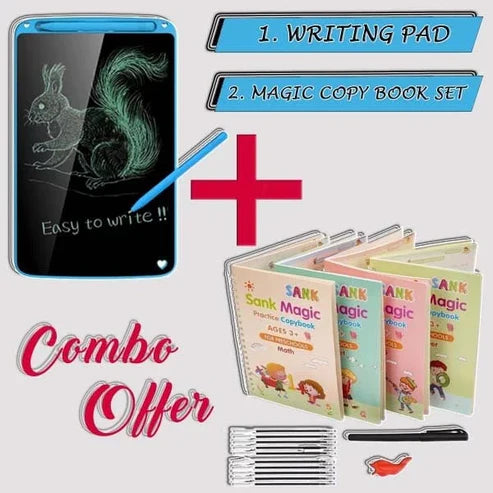 2 In 1 Combo – 8.5 Lcd Drawing Tablet + 4pcs/set Sank Magic Book